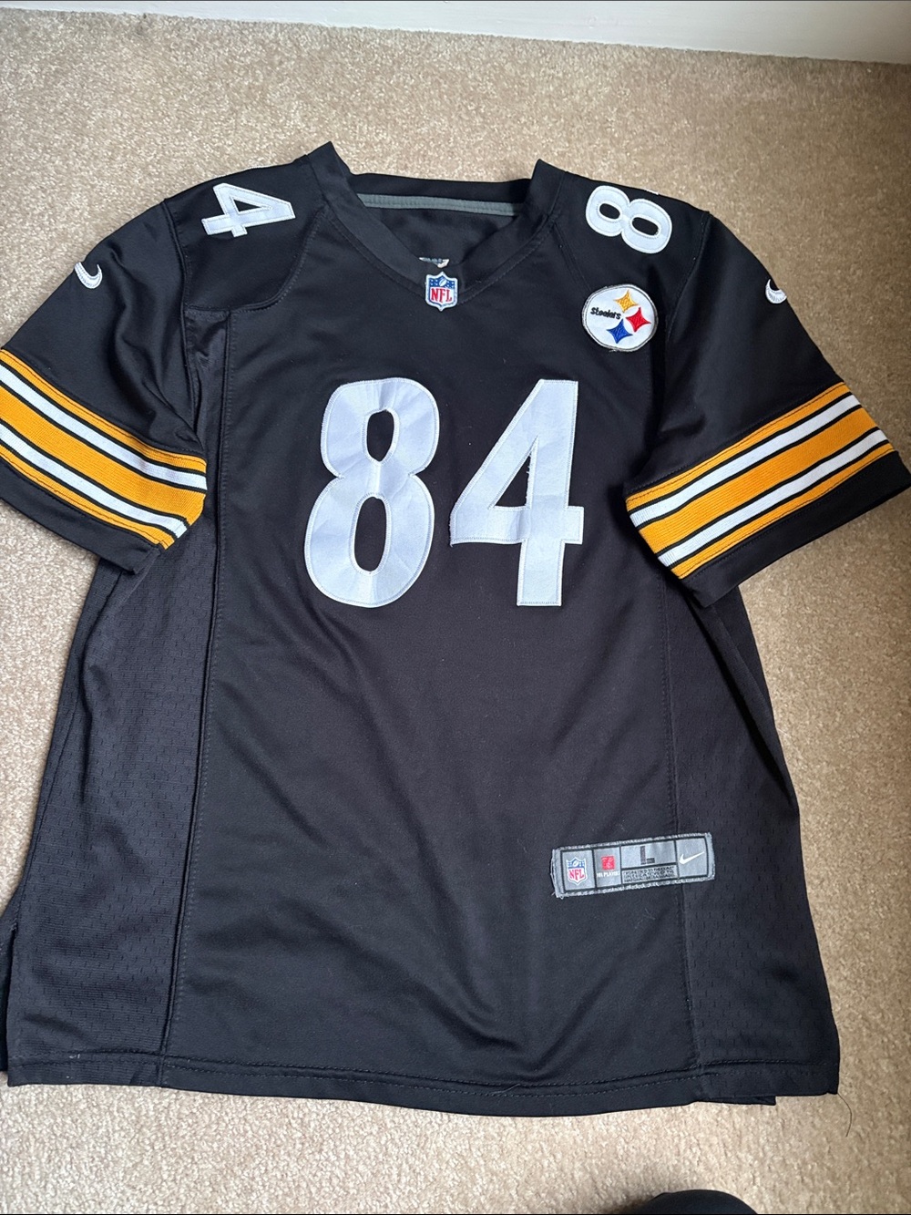 Black Pittsburgh Steelers #84 Boys Jersey